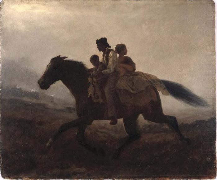 Eastman Johnson A Ride for Liberty -- The Fugitive Slaves oil painting picture